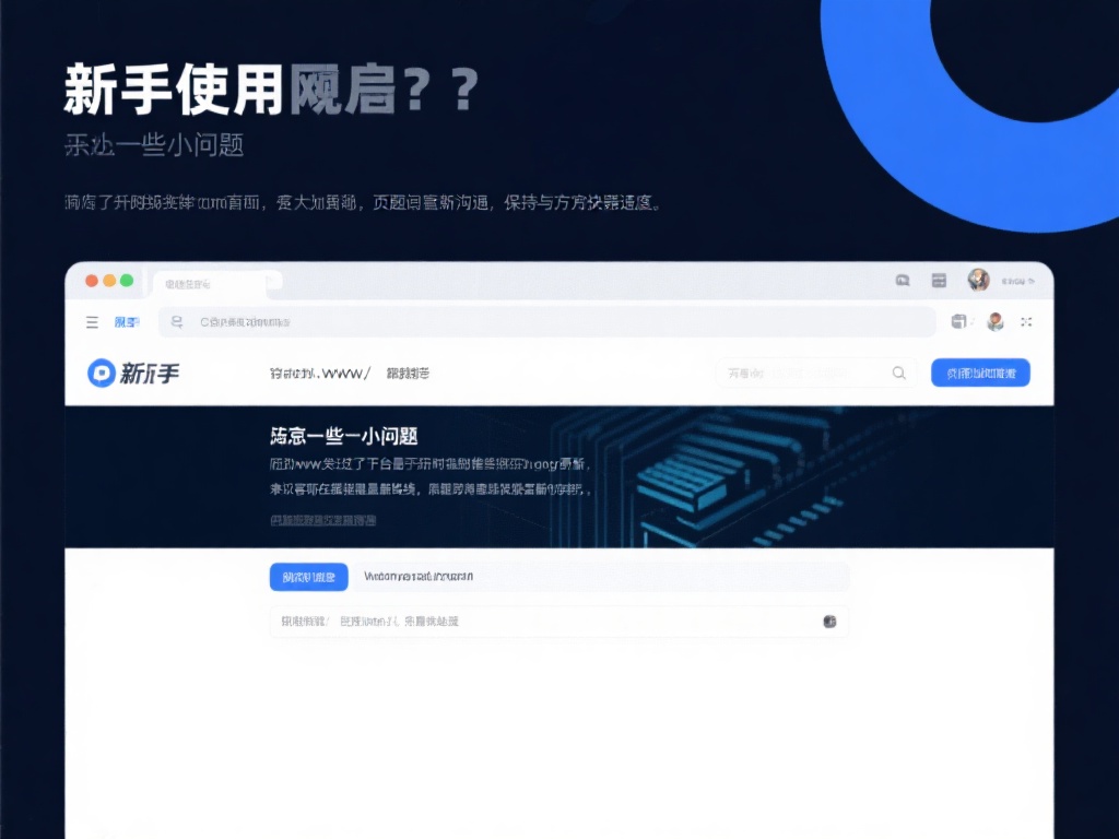 新手在使用过程中，可能会遇到一些小问题，例如网址无